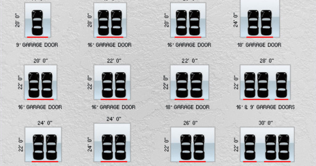 how wide is a single garage door