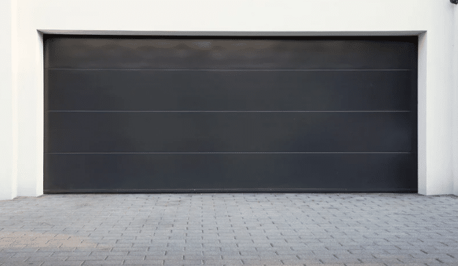 Black Garage Door