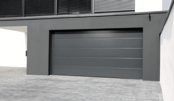 New Black Garage Door