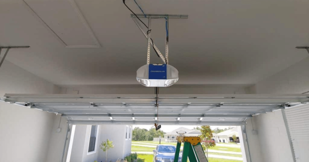 high lift garage door opener